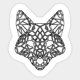 Geometric Fox Sticker